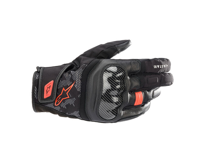 ALPINESTARS SMX Z Drystar Gloves Black Red Fluo click to zoom image