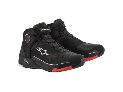 ALPINESTARS CR-X Drystar Riding Shoes Black Camo Red