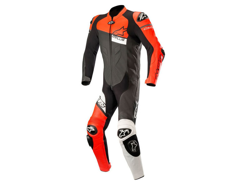 ALPINESTARS Gp Plus Venom Leather Suit Black Red Fluo White click to zoom image