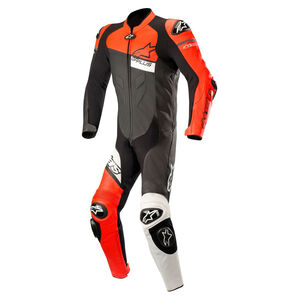 ALPINESTARS Gp Plus Venom Leather Suit Black Red Fluo White 