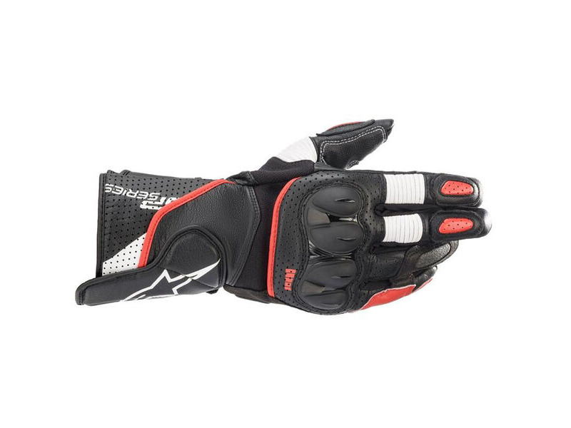 ALPINESTARS Sp-2 V3 Gloves Black White Bright Red click to zoom image