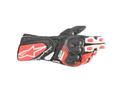ALPINESTARS SP-8 V3 Leather Gloves Black/White/Red