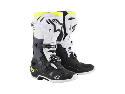 ALPINESTARS Tech 10 - Black White Yellow Fluo