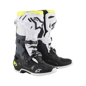 ALPINESTARS Tech 10 - Black White Yellow Fluo 