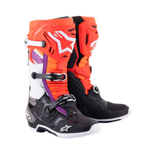 ALPINESTARS Tech 10 - Black Red Fluo Orange Fluo Wht 