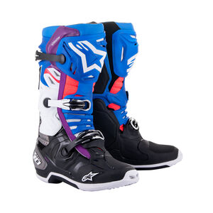 ALPINESTARS Tech 10 Supervented - Black Enamel Blue Purple White 