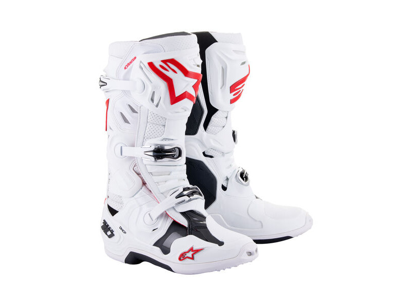 ALPINESTARS Tech 10 Supervented - White Bright Red click to zoom image