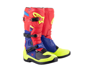 ALPINESTARS Tech 3 - Bright Red Dark Blue Yellow Fl