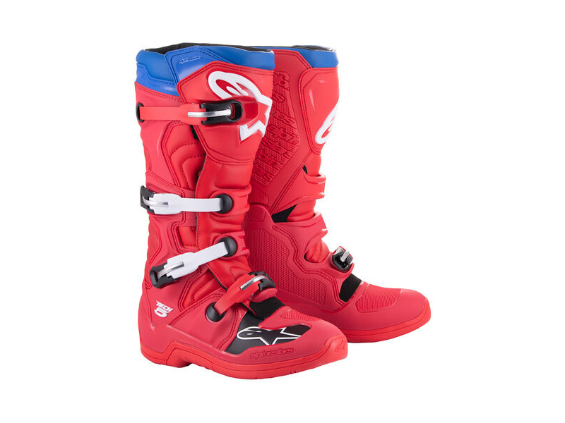 ALPINESTARS Tech 5 - Bright Red Dark Red Alpine Blu click to zoom image