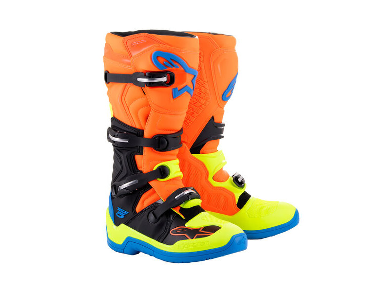 ALPINESTARS Tech 5 - Orange Fluo Enamel Blue Yel Fl click to zoom image