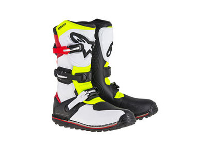 ALPINESTARS Tech T - White Red Yellow Fluo Black