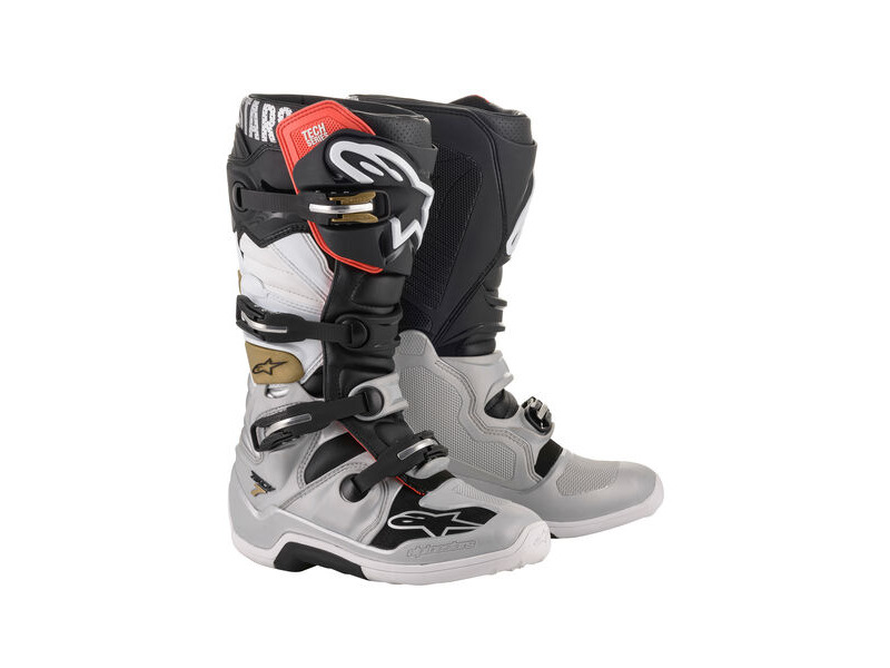 ALPINESTARS Tech 7 - Black Silver White Gold click to zoom image