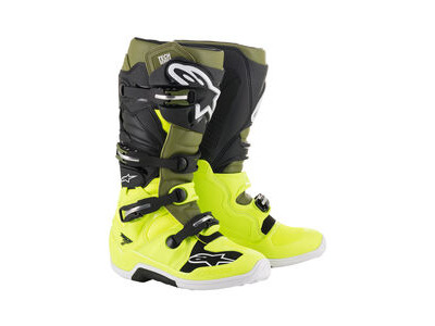 ALPINESTARS Tech 7 - Yellow Fluo Military Green Blk