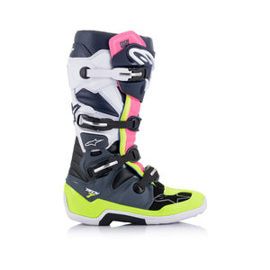 ALPINESTARS Tech 7 - Dark Gray Dark Blue Pink Fluo click to zoom image