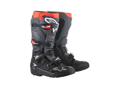 ALPINESTARS Tech 7 Enduro - Black Gray Red Fluo