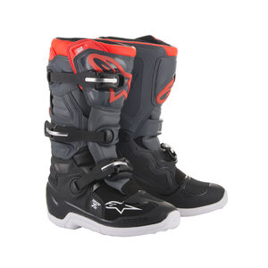 ALPINESTARS Tech 7S Youth - Black Dark Gray Red Fluo 