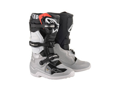 ALPINESTARS Tech 7S Youth - Black Silver White Gold