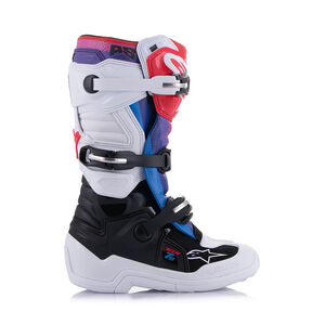 ALPINESTARS Tech 7S Youth - White Black Rainbow click to zoom image