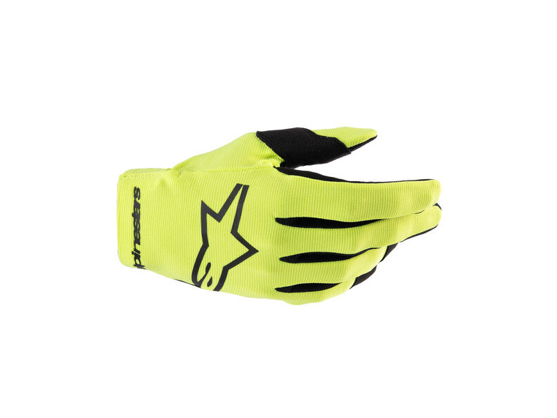 ALPINESTARS Youth Radar Gloves - Yellow Fluo / Black click to zoom image