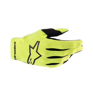 ALPINESTARS Youth Radar Gloves - Yellow Fluo / Black 