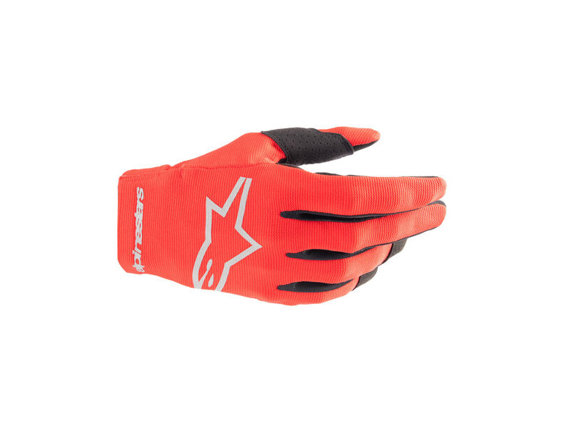 ALPINESTARS Youth Radar Gloves - Mars Red / Silver click to zoom image