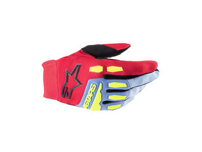 ALPINESTARS Youth & Kids Full Bore Gloves - Light Blue / Red Berry / Black