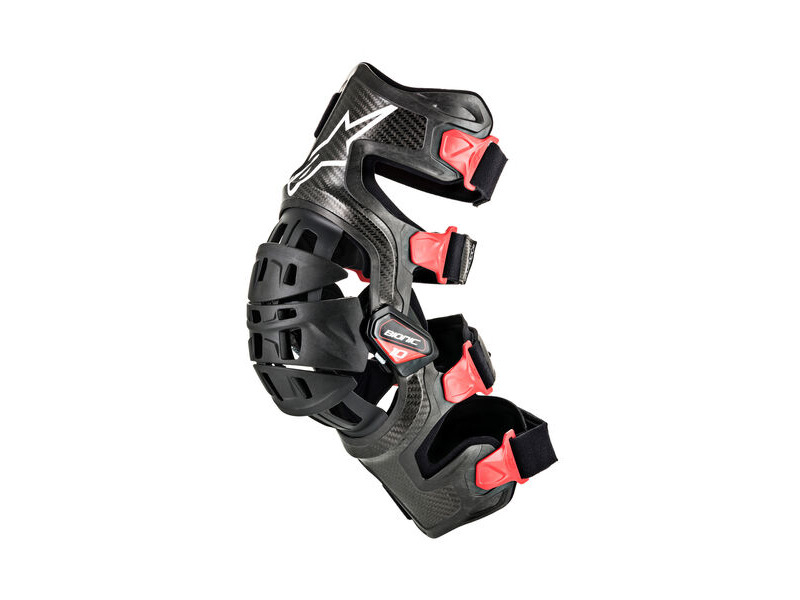 ALPINESTARS Bionic-10 Carbon Knee Brace Left - Black Red click to zoom image