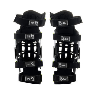 ALPINESTARS Bionic-7 Knee Brace Set - Silver Yellow Fluo click to zoom image