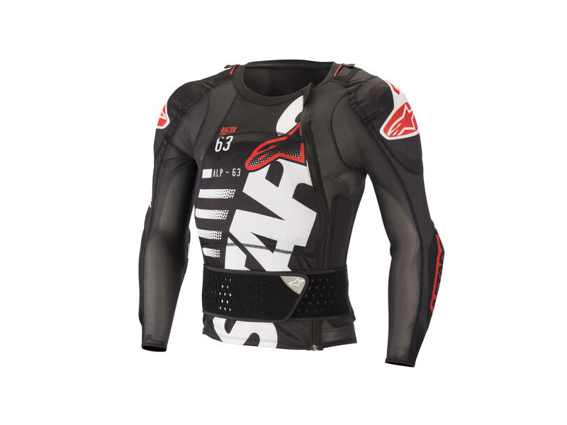 ALPINESTARS Sequence Protection Jacket - Long Sleeve - Black White Red click to zoom image