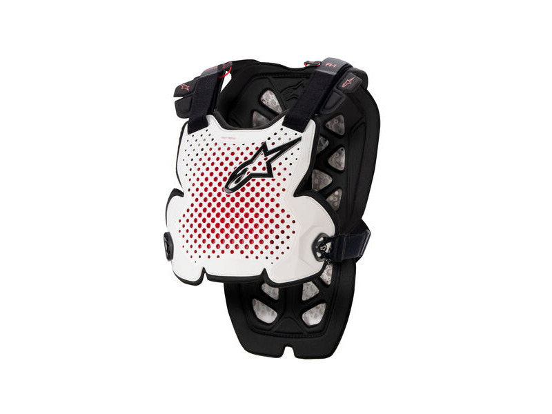 ALPINESTARS A-1 Pro Chest Protector - White Black Red click to zoom image