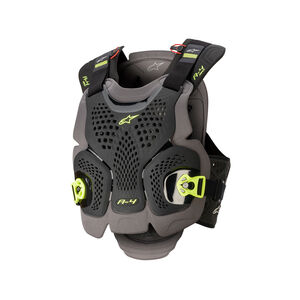 ALPINESTARS A-4 Max Chest Protector - Black Anthracite Yellow Fluo 