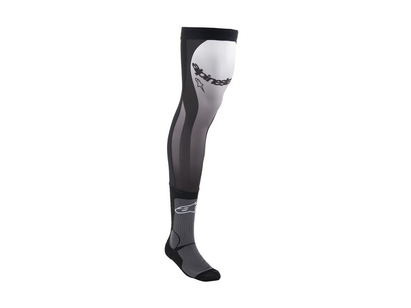 ALPINESTARS Knee Brace Socks Black White click to zoom image