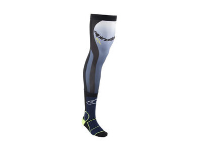 ALPINESTARS Knee Brace Socks Night Navy Yellow Fluo