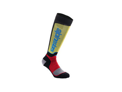 ALPINESTARS MX Plus Socks Black Red Light Blue