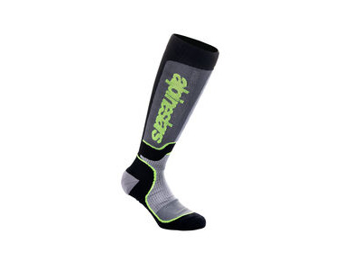 ALPINESTARS MX Plus Socks Black Gray Yellow Fluo