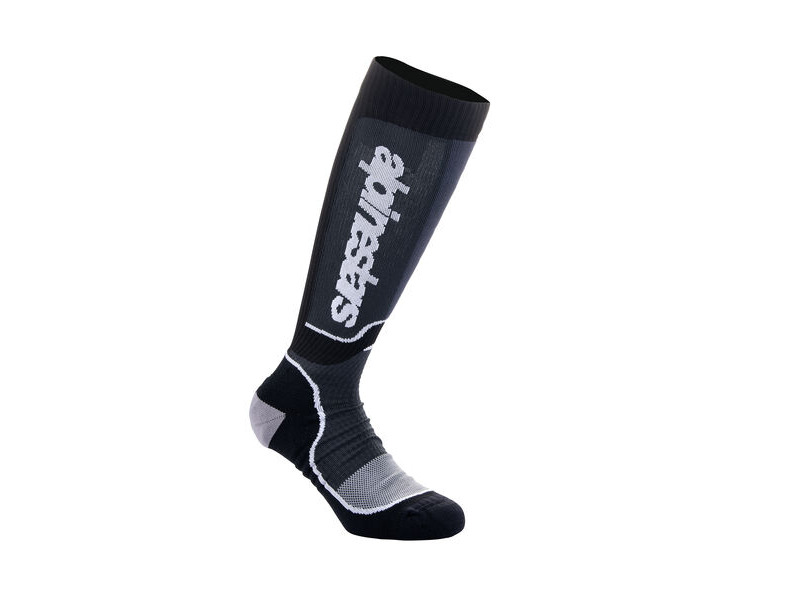 ALPINESTARS Youth MX Plus Socks Black White - M-L (US 3-6, EU 34-38) click to zoom image