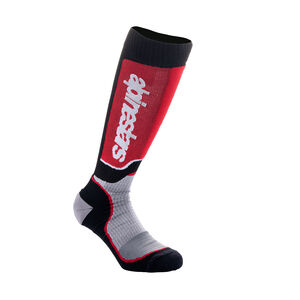 ALPINESTARS Youth MX Plus Socks Black Gray Red - M-L (US 3-6, EU 34-38) 