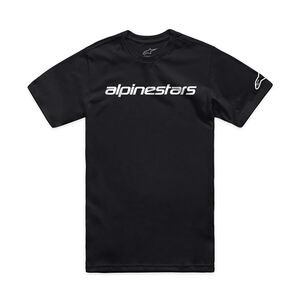 ALPINESTARS Linear Wordmark 2.0 CSF Tee Black White 