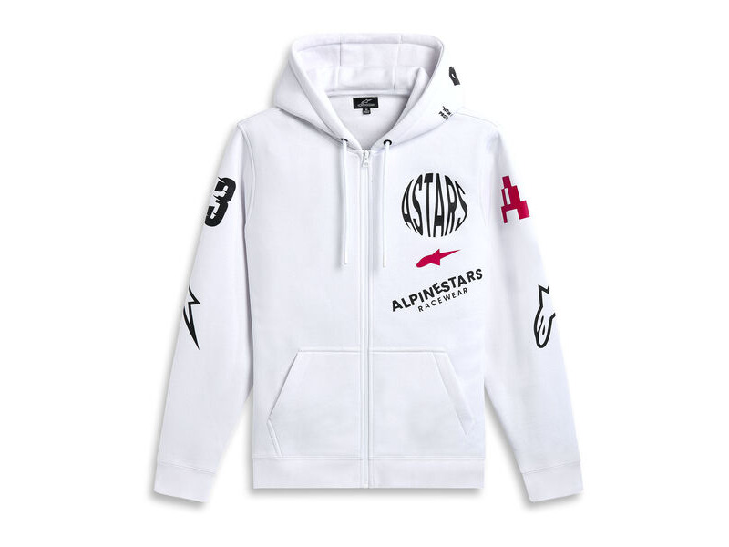 ALPINESTARS Variegate Hoodie Off White click to zoom image