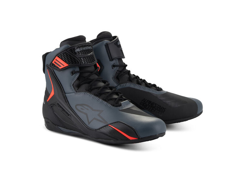 ALPINESTARS Faster-4 Shoes Black Grey Red Fluo click to zoom image