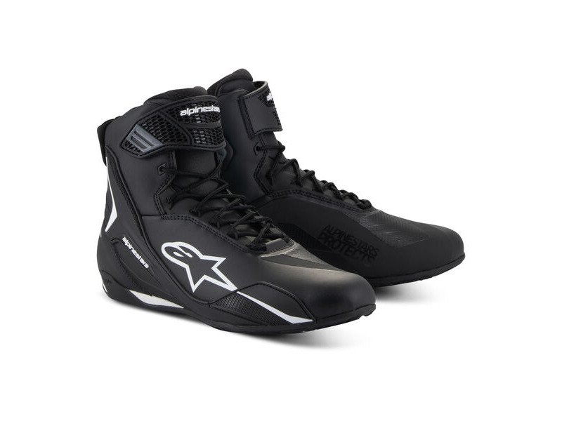 ALPINESTARS Faster-4 Shoes Black White click to zoom image