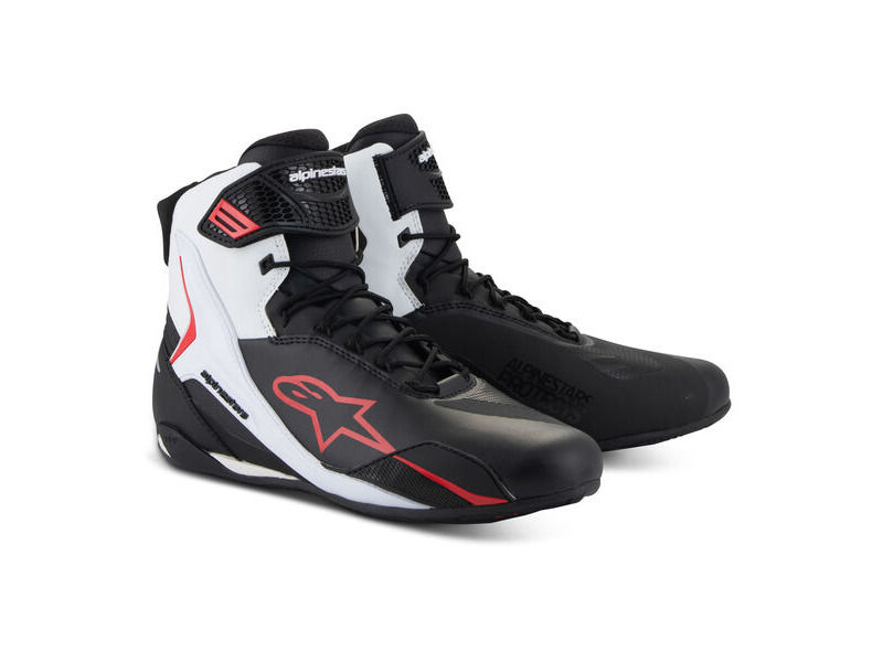ALPINESTARS Faster-4 Shoes Black White Red click to zoom image
