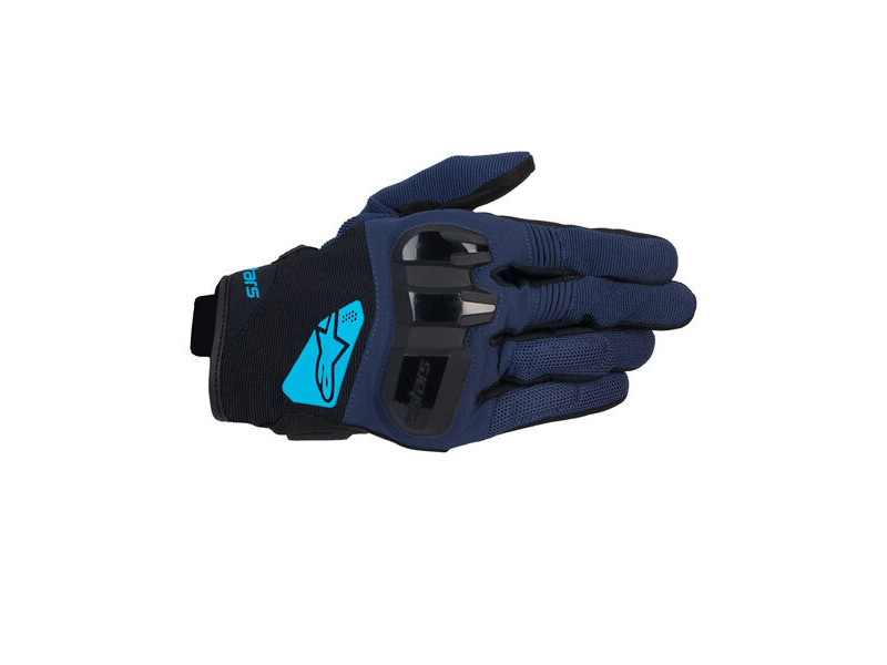 ALPINESTARS Chrome V2 Gloves Dark Blue Hawaiian Ocean click to zoom image