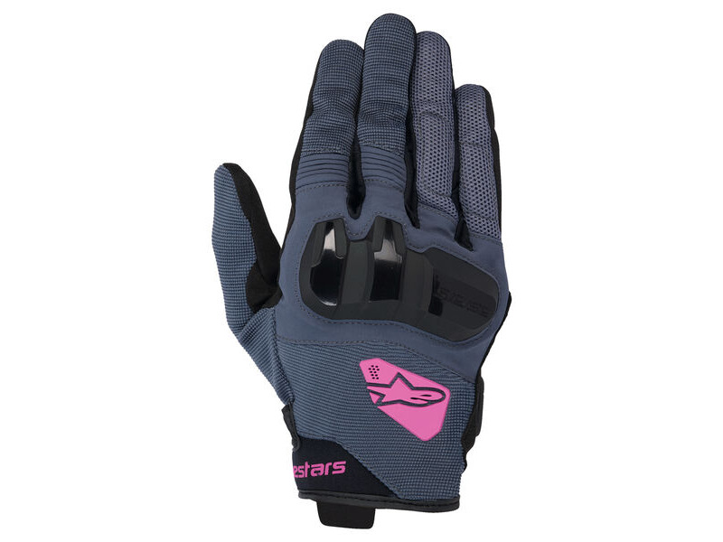 ALPINESTARS Stella Chrome Gloves Asphalt Black Purple click to zoom image
