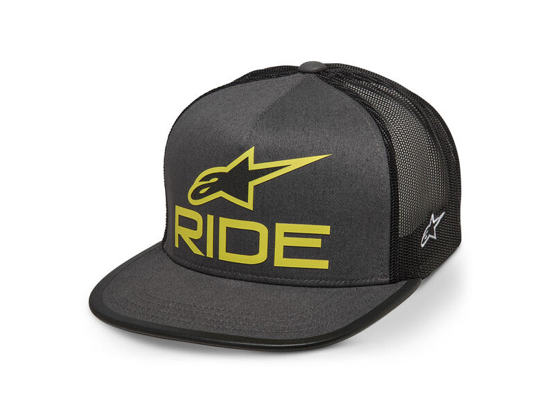 ALPINESTARS Ride 4.0 Trucker Hat Charcoal Black Lime click to zoom image