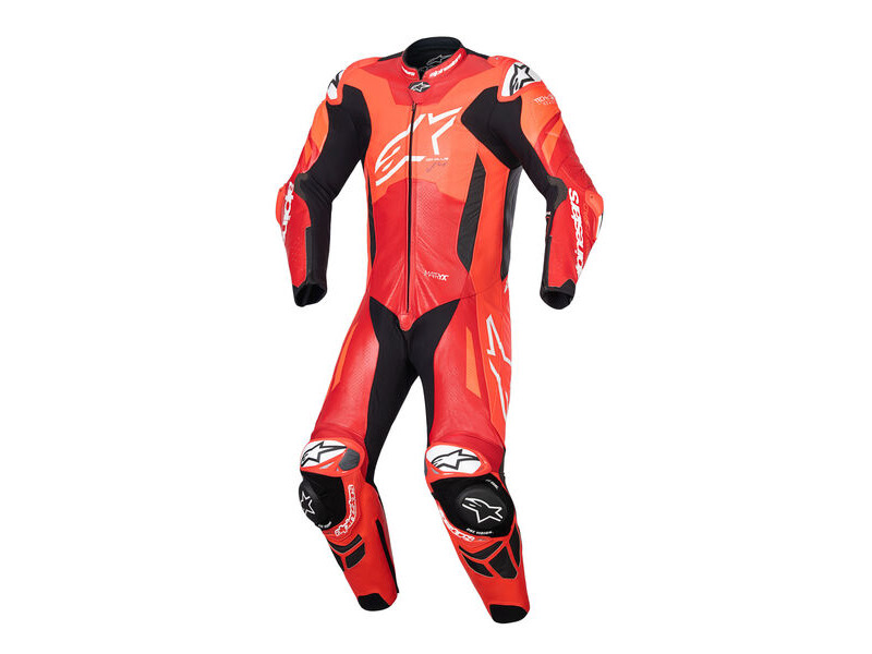 ALPINESTARS GP Plus V4 Sprint 1PC Lthr Suit Red/Fluo/Mid Red/Wht click to zoom image