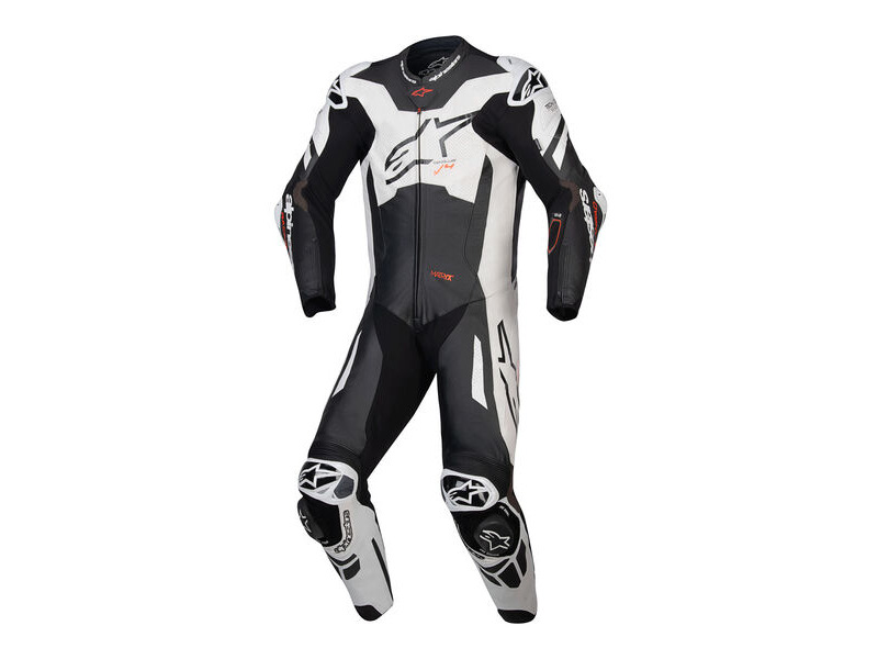 ALPINESTARS GP Plus V4 Sprint 1PC Lthr Suit Blk/Wht/Red/Fluo click to zoom image