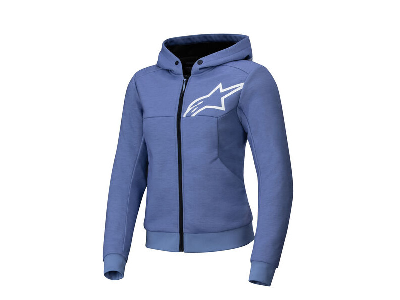 ALPINESTARS Stella Chrome V2 Sport Hoodie Blue/Violet/White click to zoom image