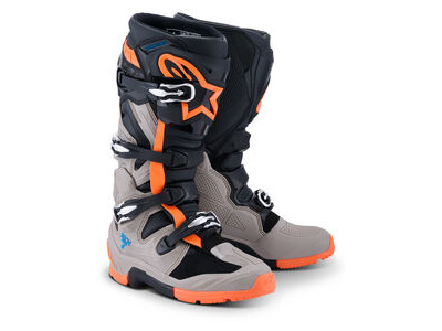 ALPINESTARS Tech 7 Enduro - Black Warm Gray Orange Fluo