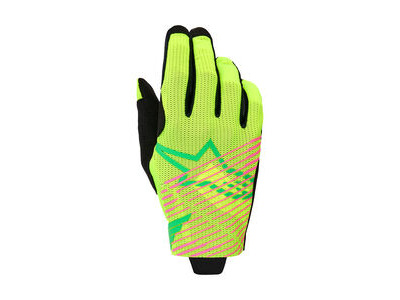 ALPINESTARS Radar Pro Gloves Green Yellow Fluo Pink Fluo